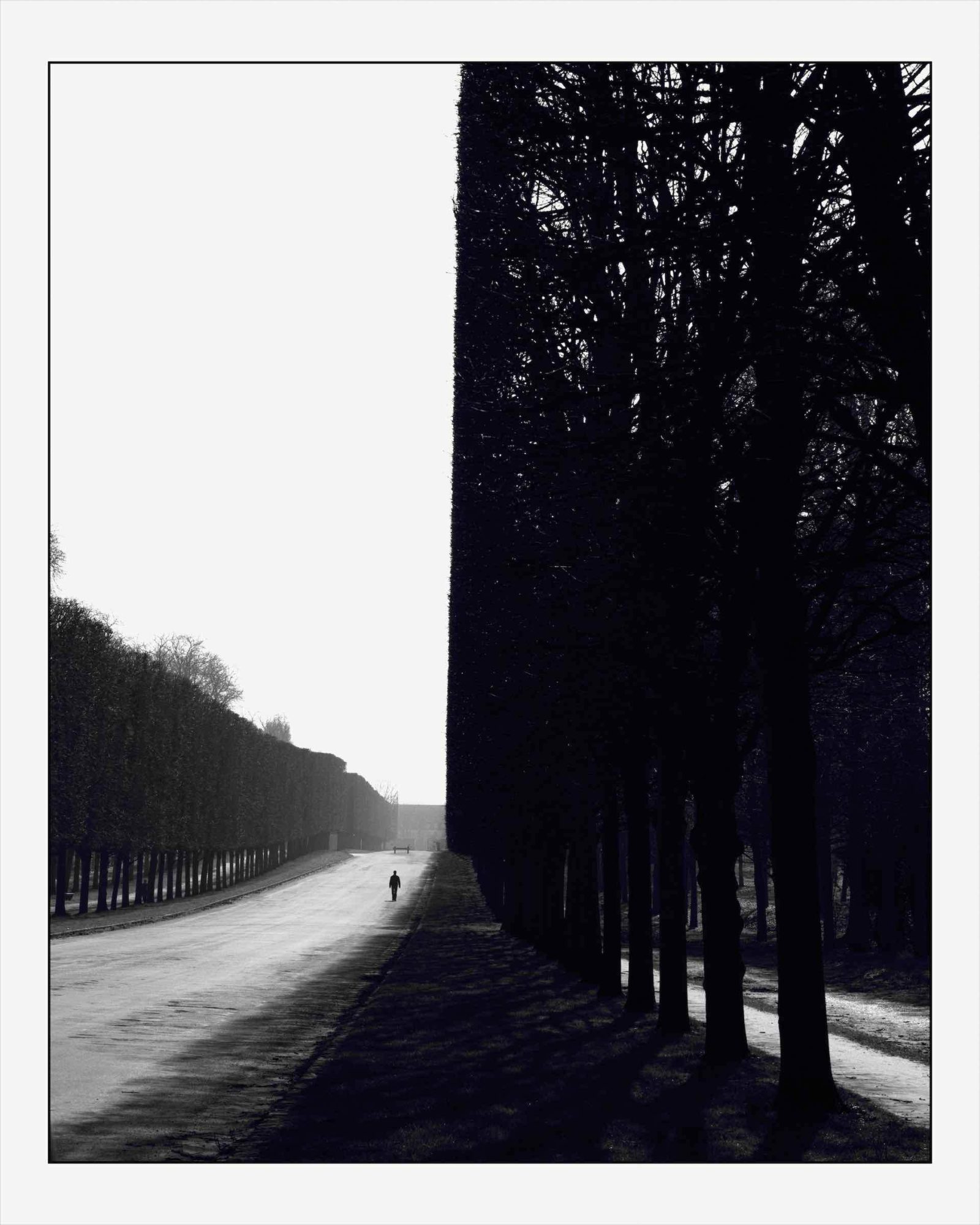 Walking Man Versailles France From the _Labyrinth_ series-by-ERIC KLEMM