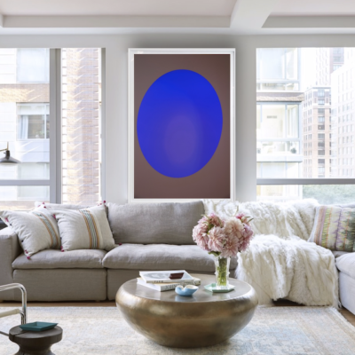 Untitled (Blue Oval) by Peter Elliott