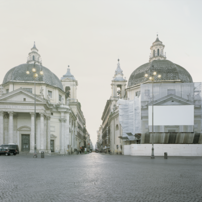 Two Churches, Plaza del Populo, Rome, Italy